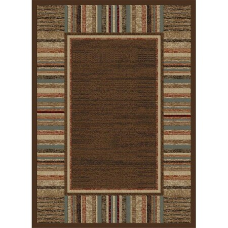 Perfectpillows 5 ft. 3 in. x 7 ft. 3 ft. Soho Border - Brown PE2845459